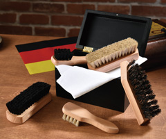 ドイツ産ブナ材シューシャインセット（靴磨きセット）