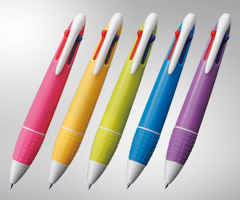 カラフル4色ボールペン